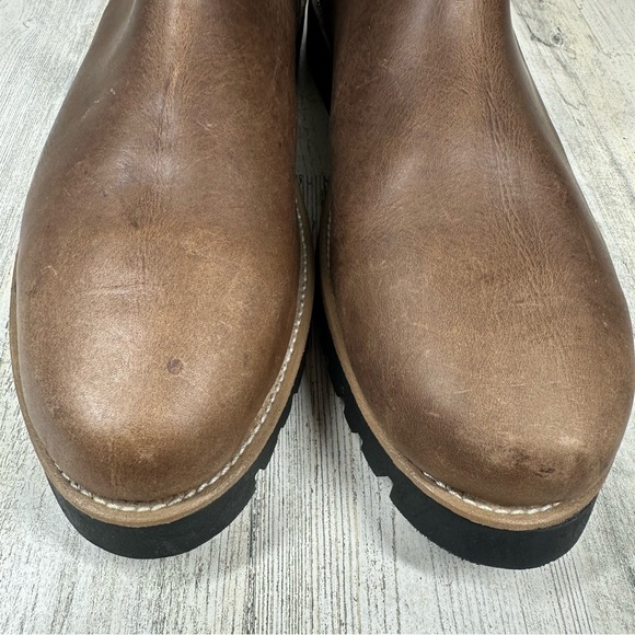 Line of Trade Men's Shoe Size 13 Brown Leather The Foundation Chelsea Boots #987 - Picture 3 of 15
